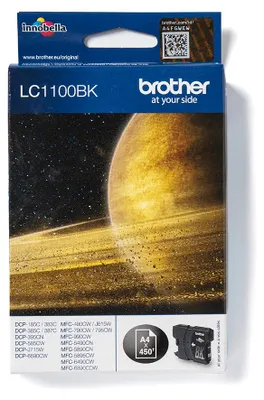 Produktbild von Brother LC1100BK, Schwarz, Tinte auf Pigmentbasis