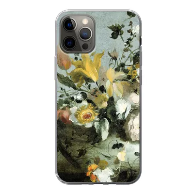 Produktbild von MuchoWow® Handyhülle Schutzhülle Hülle für iPhone 12 Pro Blumen - Alte Meister - Barock Silikon Softcase Handy Hülle - Abdeckung