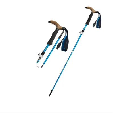 Produktbild von INF 4-Abschnitt Wanderstock aus Aluminiumlegierung - Verstellbar & Leicht Blau