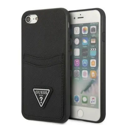 Immagine prodotto di Guess Guhci8Psatpk Custodia rigida per Iphone 7/8 Se 2020 / Se 2022 Czarny/Black Custodia rigida Saffiano Triangolo Logo Cardslot