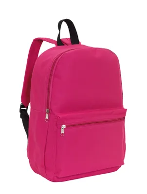 Produktbild von Rucksäcke klein Pink 30x10,5x39,5 cm – Mini Rucksack mit gepolsterte Schultergurte für Damen Reißverschluss-Hauptfach