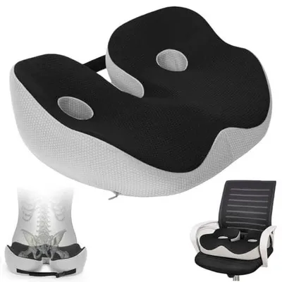 Zdjęcie produktu dla Poduszka ortopedyczna do siedzenia memory foam ergonomiczna 48X39CM