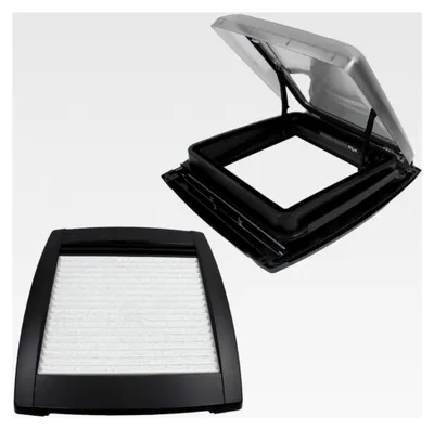 Produktbild von VisionStar M schwarz getönte Klarglas Dachluke 40 x 40 cm Black Edition