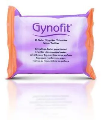 Immagine prodotto di Gynofit Salviette per l'igiene intima, senza profumo, 25 pezzi