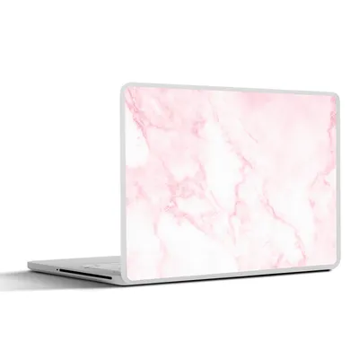 Produktbild von MuchoWow® Laptop Aufkleber Sticker Cover Marmor - Weiß - Rosa - Chic - Marmoroptik 30x21 cm - Sticker für Laptop - Selbstklebend