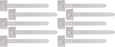 Zdjęcie produktu dla Alberts 844400 Zawiasy krzyżowe, z trzpieniem wciskanym, ocynkowane, pasywowane grubowarstwowo, zawias 391 x 40 mm, zawias 103 x 59 mm, zestaw 10 szt