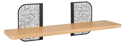 Produktbild von Ostaria Wandregal - Holz/Metall - schwarz/braun - 55 cm - Hangeregal