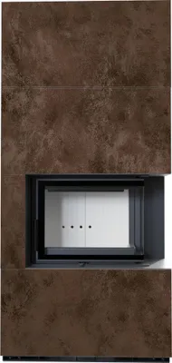 Zdjęcie produktu dla Kominek modułowy FLOKI BOX prawy 8 kW FI 160 zabudowa OXIDE MORO domykanie