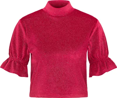 Image de T-shirt KRZY pour femme - rouge, M