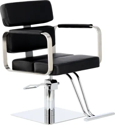 Image de Chaise de coiffeur Finn Entrée: hydraulique rotative pour salon de coiffure Repose-pieds chromé chaise de coiffeur
