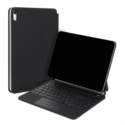 Productafbeelding van Accezz Magnetic Bluetooth Keyboard voor de Apple iPad 11 (2025) 11 inch A16 / iPad 10 (2022) 10.9 inch - QWERTY / NL - Zwart