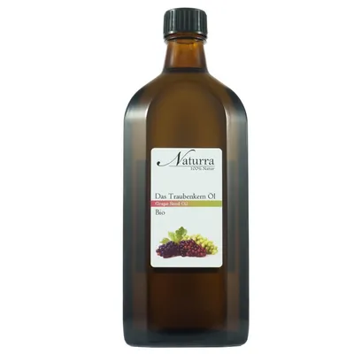 Bio Traubenkernöl 250ml kaltgepresst unraffiniert nativ vegan Hautöl Naturkosmetik