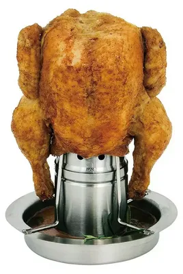 Produktbild von 4sezon Hähnchen-Bräter Edelstahl Ø19 x 24 cm für Ofen & Grill