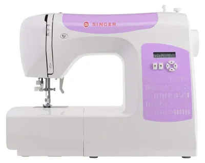 Produktbild von SINGER C5205, Violett, Weiß, Automatische Nähmaschine, Nähen, 1 Schritt, Variabel, LCD