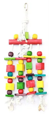 Produktbild von Happy Pet Speelgoed Block N Beads Papegaai