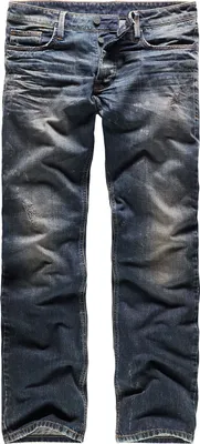Produktbild von Black Premium by EMP Herren blaue Jeans in lockerem Loose Fit und Medium Rise Schnitt für hohen Tragekomfort – dezente Used-Look Waschung und praktische Taschen W42L32