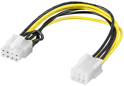 Produktbild von PC Grafikkarten Stromkabel/Stromadapter, PCI-E/PCI Express, 6 Pin zu 8 Pin