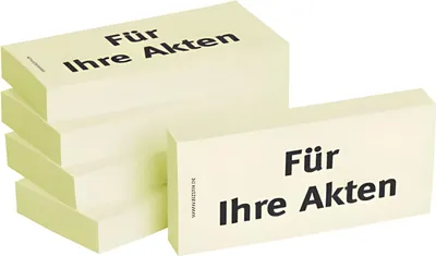 Produktbild von BIZSTIX Haftnotizen "Für Ihre Akten" - 75 x 35 mm, 5x 100 Blatt
