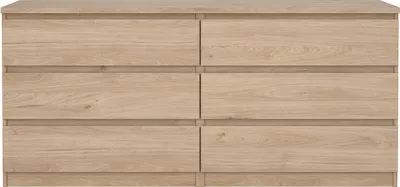 Produktbild von Naia Kommode 6 Schubladen Eichen-Nachbildung.