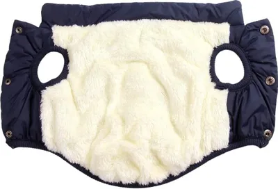 Produktbild von Hundejacke Winterweste Jacken Hundemantel Hundepullover Pet Skifahren Kostüm ärmellose Baumwolle gefütterte Weste(3X-Large (1er Pack),blau)