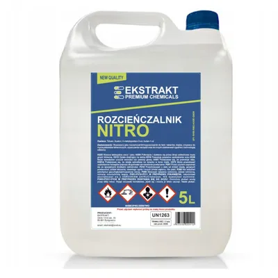 Zdjęcie produktu dla ROZPUSZCZALNIK ROZCIEŃCZALNIK NITRO 5L do FARB Uniwersalny Lakierów ZMYWACZ