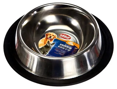 Produktbild von Edelstahl-Napf für Katzen, rutschfest, 15,5 cm Ø, 0,20 l