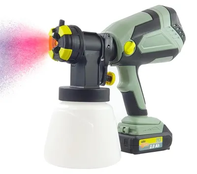 Produktbild von Avilia HVLP Sprühgerät, batteriebetrieben, 20 V, mit Durchflussregler, Niederdru