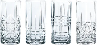 Produktbild von Nachtmann 0097784-0 Longdrinkbecher 'Highland' Kristallglas, 375 ml, H: 15,1 cm, ø 7,7 cm, transparent, 4-teilig (1 Set)