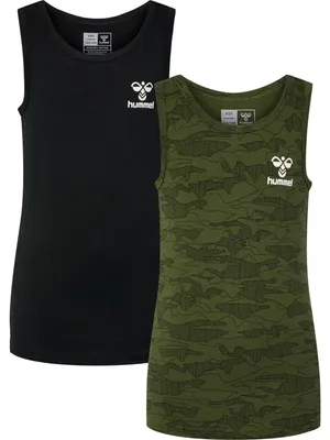 Produktbild von Hummel Hmlnolan Tank Top 2-Pack - dark olive, Größe:122/8