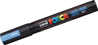 Zdjęcie produktu dla Flamastry POSCA PC-5M Blue (6 sztuk)