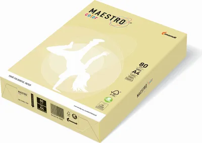 Produktbild von MAESTRO COLOR 9417-YE23A12S Kopierpapier MAESTRO® Color Pastell, A4, 120g/m², 250 Blatt, gelb