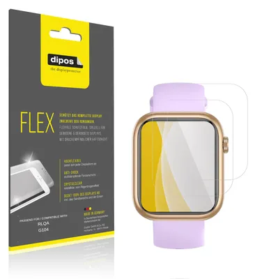 Immagine prodotto di 2x Pellicola protettiva per RLQA G104, rivestimento al 100%, Protezione dipos Flex
