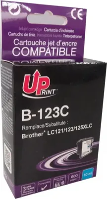Produktbild von Tintenpatrone UPRINT LC121/123/127 BROTHER, Cyan