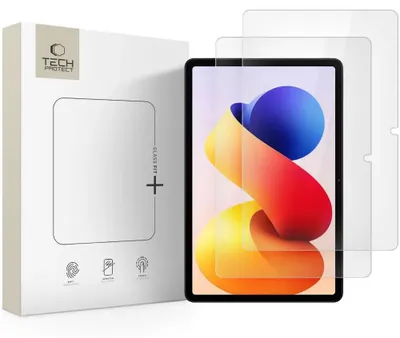 Zdjęcie produktu dla Szkło Hartowane Tech-Protect Glass Fit+ 2-Pack Xiaomi Poco Pad M1 / Redmi Pad Pro / 2 Pro 12.1 Clear