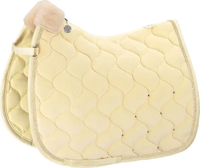 Produktbild von Eskadron Platinum Pure Schabracke " VELVET CRYSTAL " Form - Dressur Farbe - sunflower