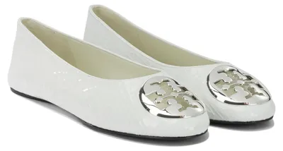 Image de Tory burch ballerine femme blancen cuir - 9