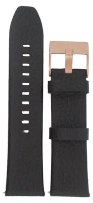 Produktbild von Diesel Armbanduhren für Herren 24mm, Schwarz Leder, original ersatzband für DZ4297