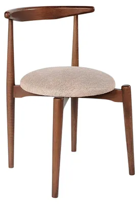 Immagine prodotto di Sedia da pranzo marrone Rivestimento in tessuto Sedie da cucina eleganti