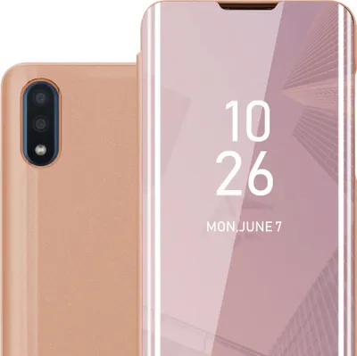 Produktbild von Cadorabo Handyhülle für Samsung Galaxy A01 in Pink Cover Backcover Schutzhülle Book Case Booklet