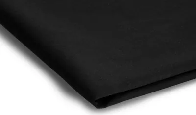 Produktbild von Baumwollstoff dehnbar Schwarz 50 x 150 cm