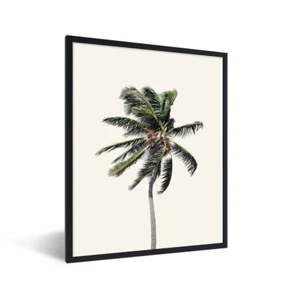 Obrázok produktu pre MuchoWow® Zarámovaný plagát - Palma - Zelená - Príroda - Listy - 30x40 - Nástenný plagát v ráme Fotografia