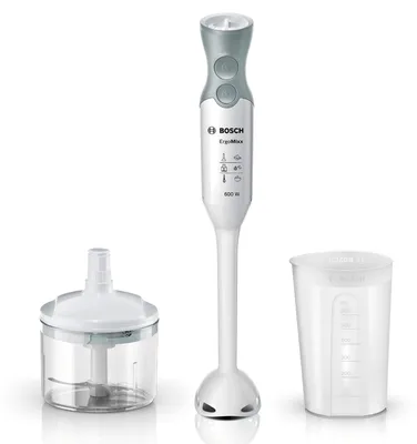 Produktbild von Bosch Stabmixer ErgoMixx, abnehmbarer Mixfuß, mit Mixbecher, 4-Klingen-Messer, Z