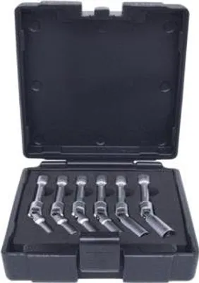 Produktbild von KS Tools 500.7320, Steckschlüssel-Satz, 3/8", 6 Kopf/Köpfe, Chrom-Vanadium-Stahl, DIN 3120, ISO 1174, 1,4 kg