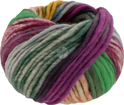Produktbild von Lana Grossa FELTRO BOSCO 50 g moderne Filzwolle Filzgarn 50 m  Farbe 722 - Gelb/Lachs/Smaragd/Brombeer/Grüngrau/Rotviolett/Jeans