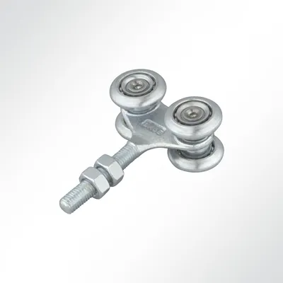 Produktbild von Lysel® Laufrolle Vorhangrolle Führungsrolle 4-fach für Laufschiene 42x54mm (12 Stück)