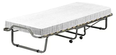 Produktbild von Klappbett Dpava, platzsparendes Feldbett mit 15-Lattenrost, inklusive Schutzhülle, 100 % Italy, 80x200h40 cm, Matratze inklusive
