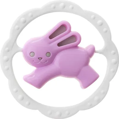 Produktbild von Rassel Hase rosa - grau / Tullo