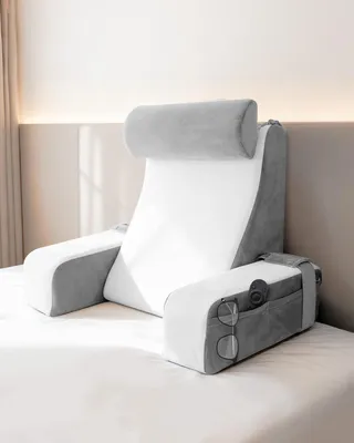 Image de Coussin de lecture pour lit, avec support lombaire et accoudoirs, 1 pièce, idéal pour la lecture