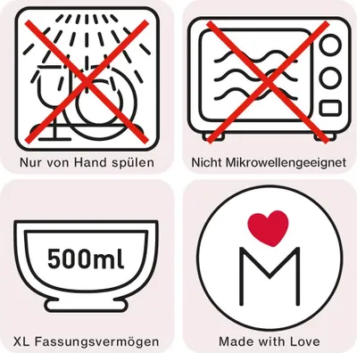 Produktbild von Müslischale Schutzengel rosa