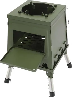 Produktbild von Zeltofen, tragbares Design, Mehrkraftstofffähigkeit, grün